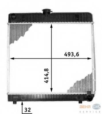 Radiator racire motor