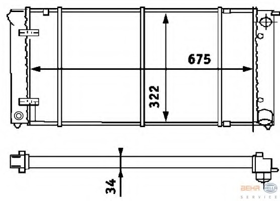 Radiator racire motor