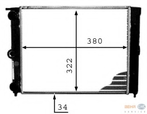 Radiator racire motor