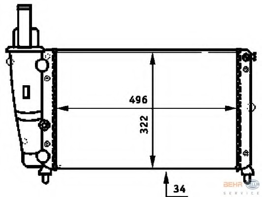 Radiator racire motor