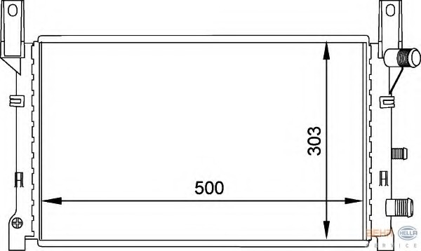 Radiator racire motor