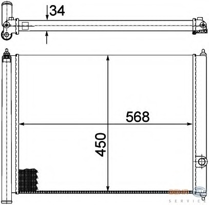 Radiator racire motor