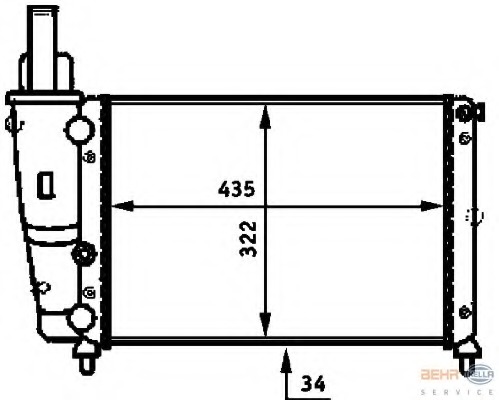 Radiator racire motor