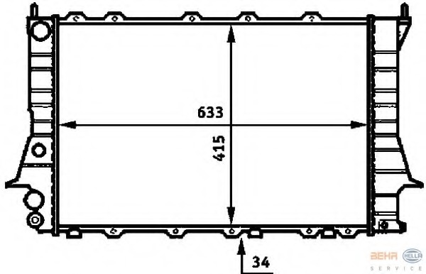 Radiator racire motor