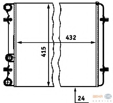 Radiator racire motor