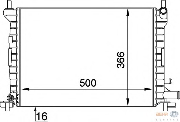 Radiator racire motor