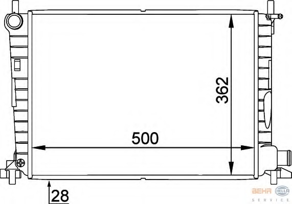 Radiator racire motor