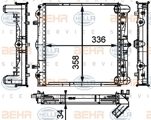 Radiator racire motor