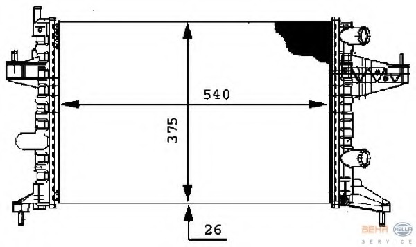 Radiator racire motor