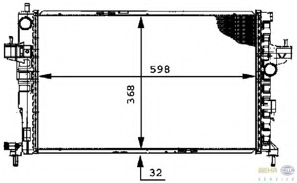 Radiator racire motor