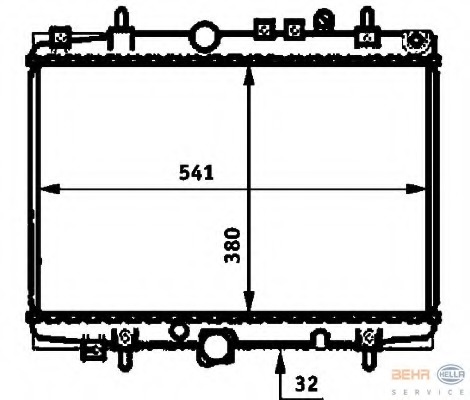 Radiator racire motor