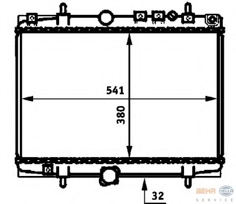 Radiator racire motor