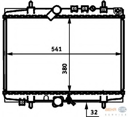 Radiator racire motor