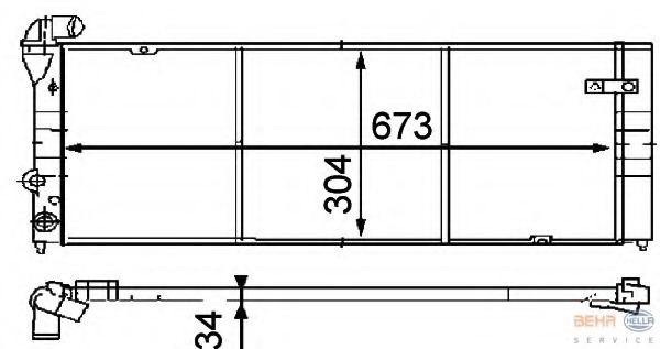 Radiator racire motor