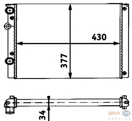 Radiator racire motor