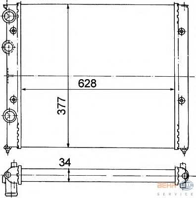 Radiator racire motor