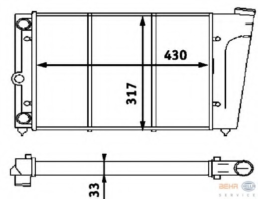 Radiator racire motor