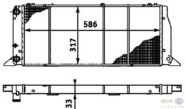 Radiator racire motor