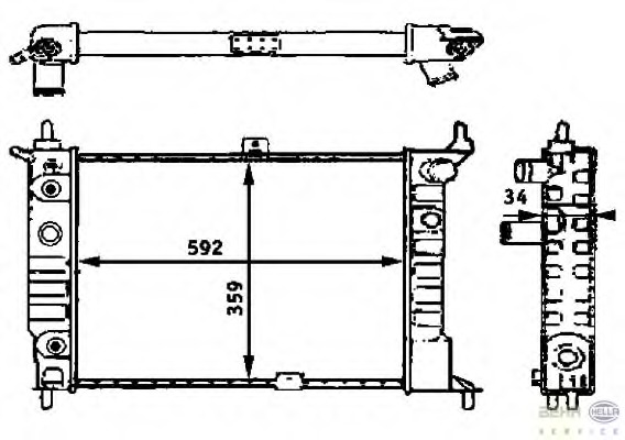 Radiator racire motor