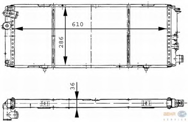 Radiator racire motor