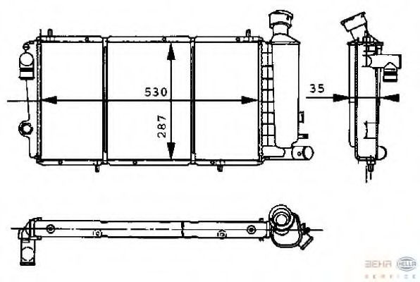 Radiator racire motor