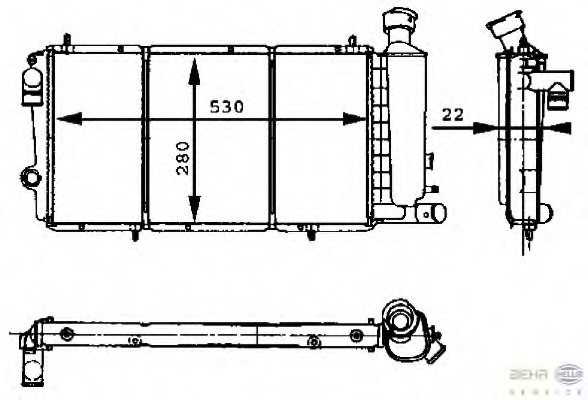 Radiator racire motor