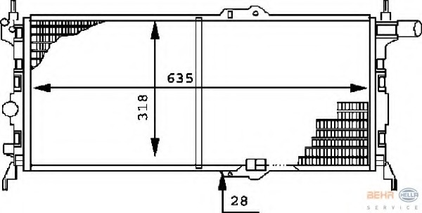 Radiator racire motor