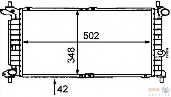 Radiator racire motor