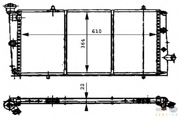 Radiator racire motor