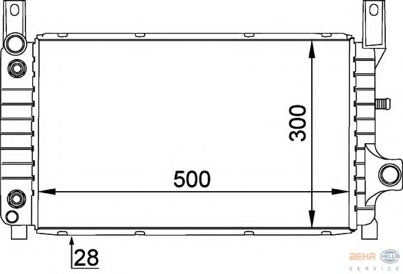 Radiator racire motor