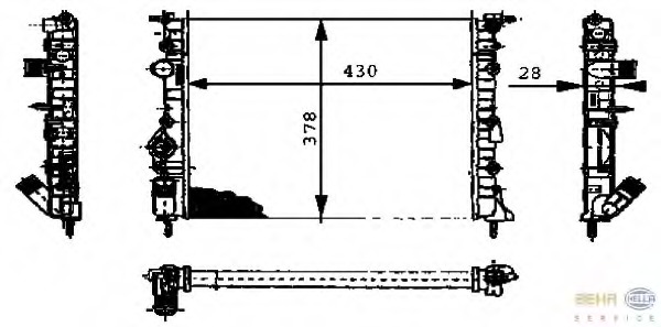 Radiator racire motor