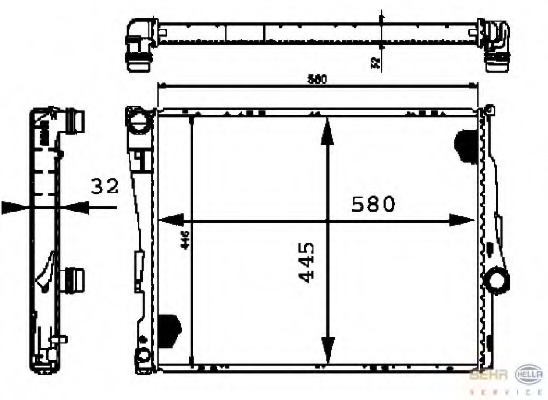 Radiator racire motor