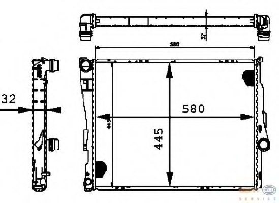 Radiator racire motor