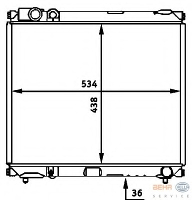 Radiator racire motor