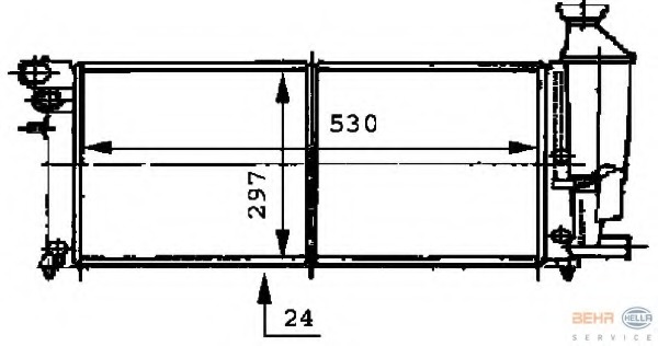 Radiator racire motor