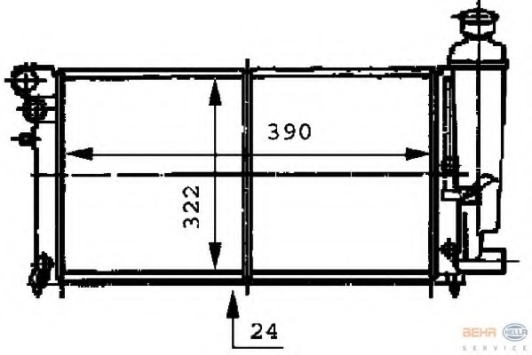 Radiator racire motor