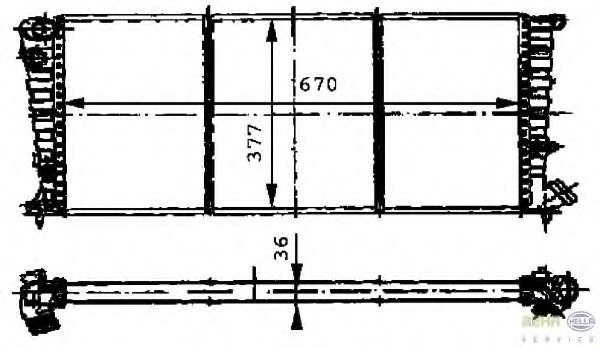 Radiator racire motor