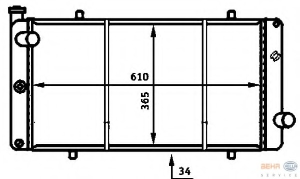 Radiator racire motor