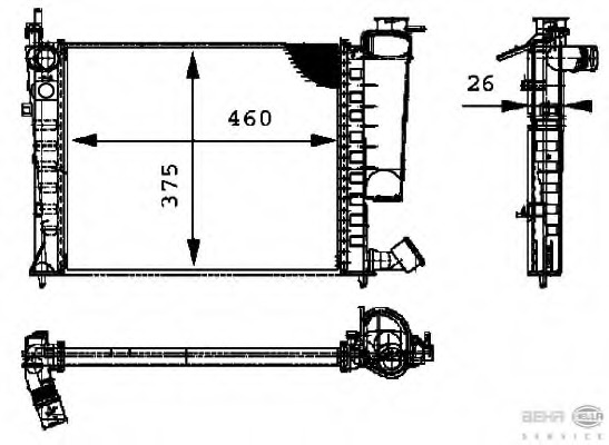 Radiator racire motor