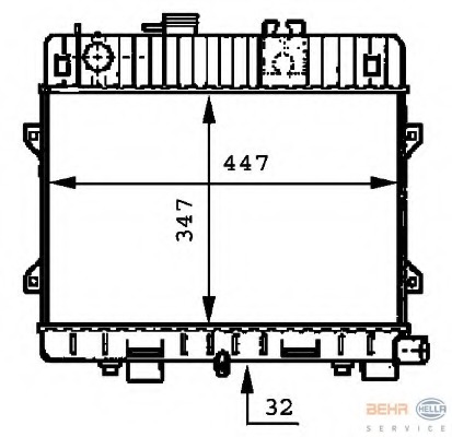 Radiator racire motor