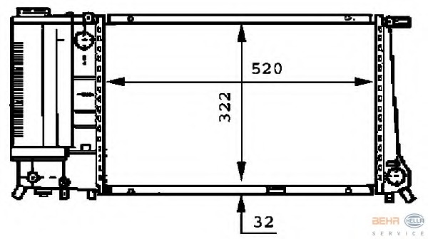 Radiator racire motor