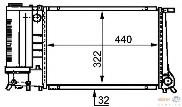 Radiator racire motor