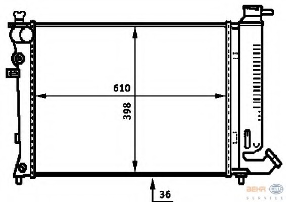 Radiator racire motor