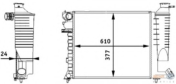 Radiator racire motor