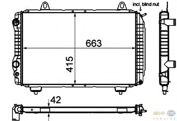 Radiator racire motor