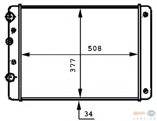 Radiator racire motor