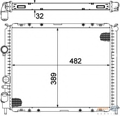 Radiator racire motor