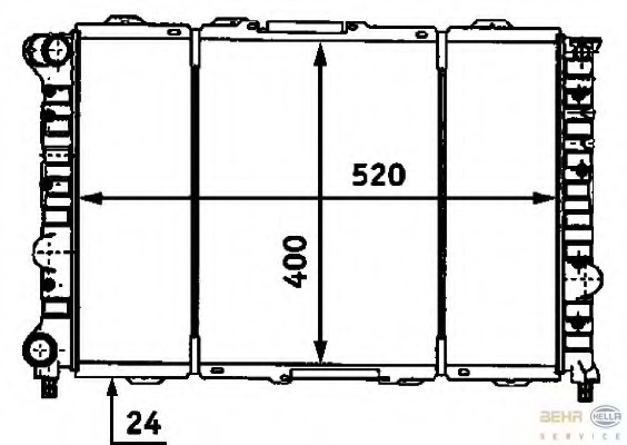 Radiator racire motor