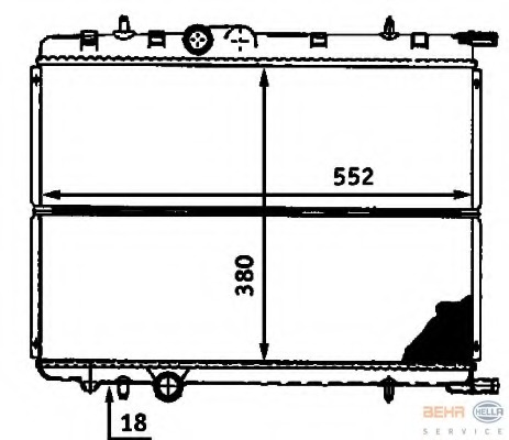 Radiator racire motor