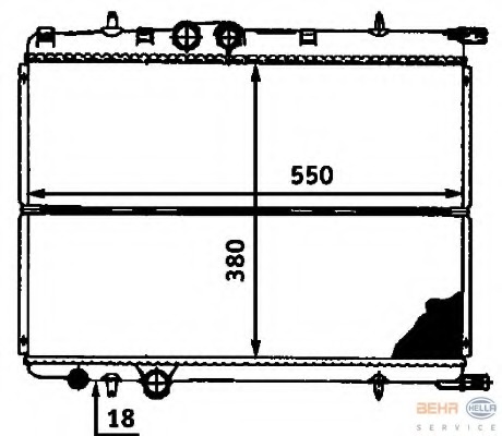 Radiator racire motor